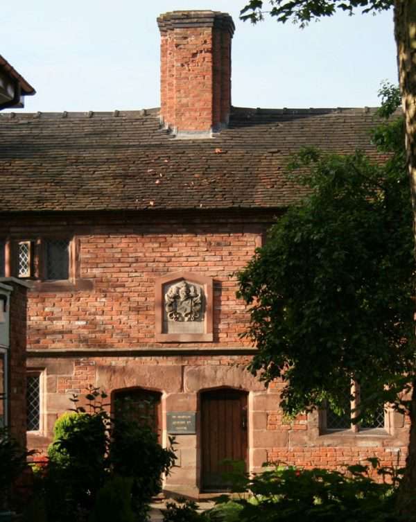 Coat of Arms on Wright's Almshouses in Nantwich