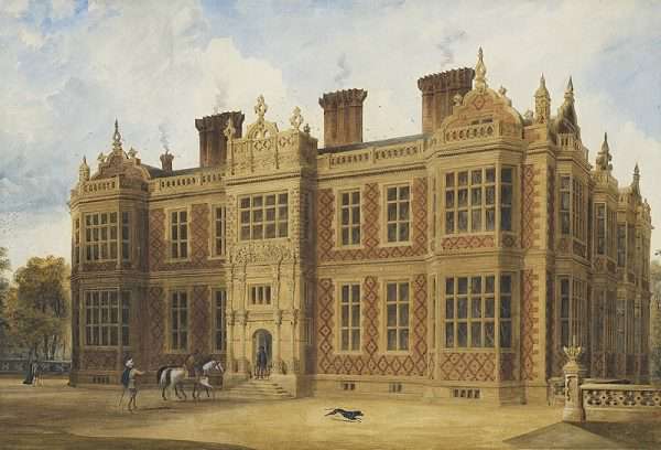 Crewe Hall by Joseph Nash (mid 19th Century)