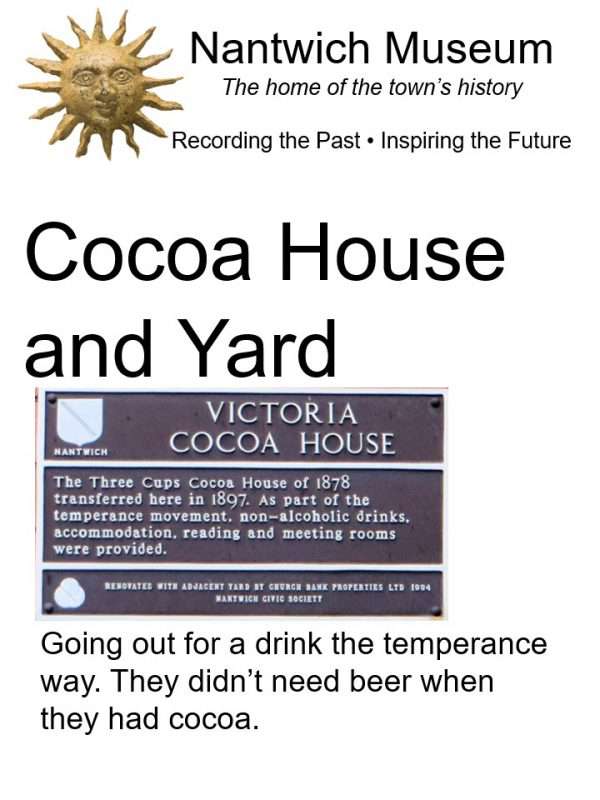 Cover of booklet about the Cocoa House and Yard in Nantwich