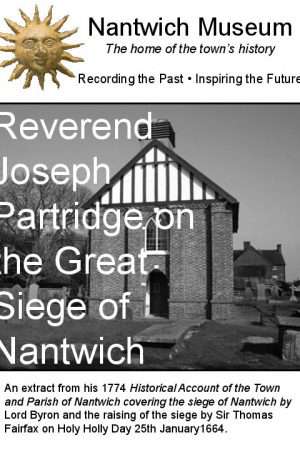 Cover of booklet on Reverend Joseph Partridge on the Great Siege of Nantwich