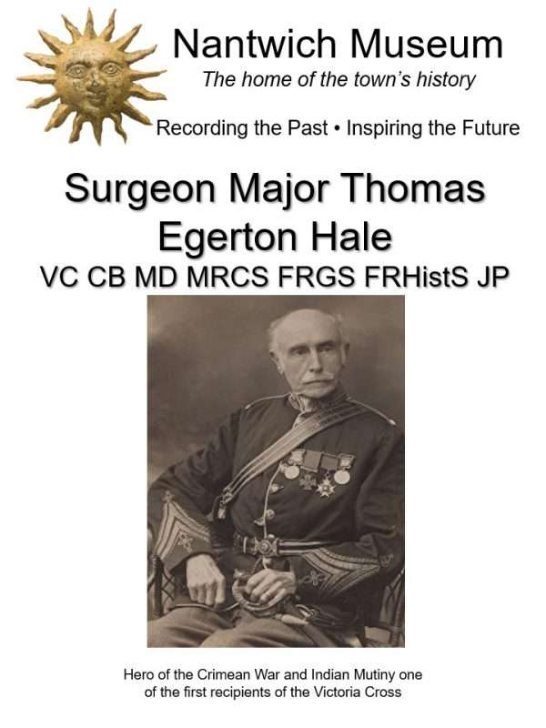 Cover to Surgeon Major Thomas Egerton Hale VC CB Md MRCS FRGE FRHistS JP