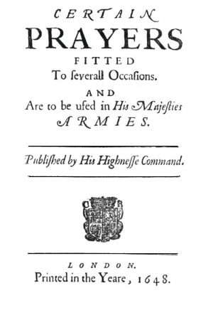 Cover of Cavalier's Prayer Book